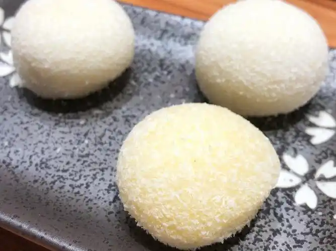 「大福饼」       这个大福饼作为甜品也是挺不错的,马上吃的话