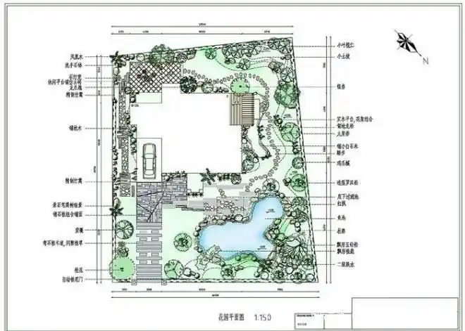 别墅花园一街11号花园平面图-黄远的设计师家园-别墅