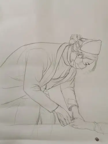 白衣天使!向最美的天使致敬!张相三写意人物新作欣赏!