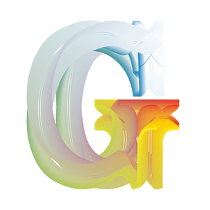 创意渐变英文字母设计g