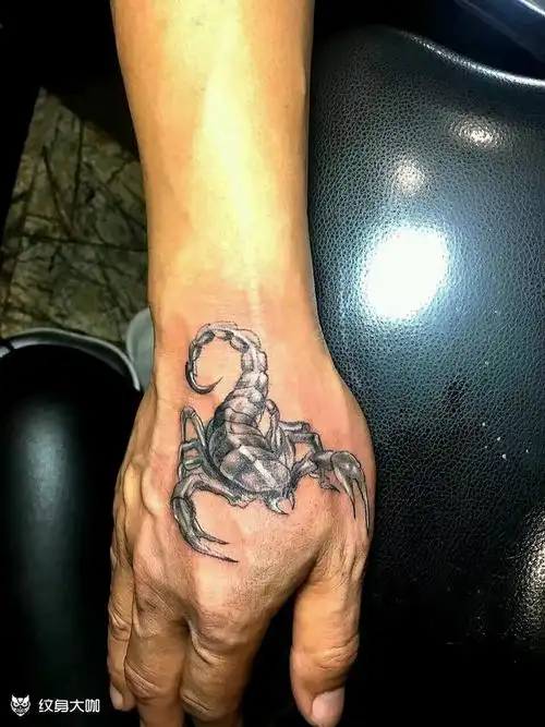 无敌大蝎子_纹身图案手稿图片_丁先生的纹身作品集