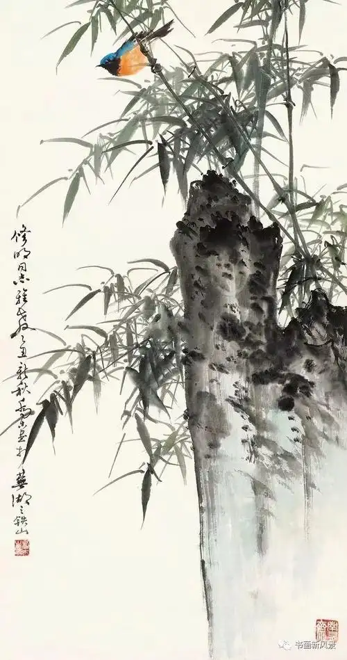 乔木笔下的兰竹小鸟,美极啦!