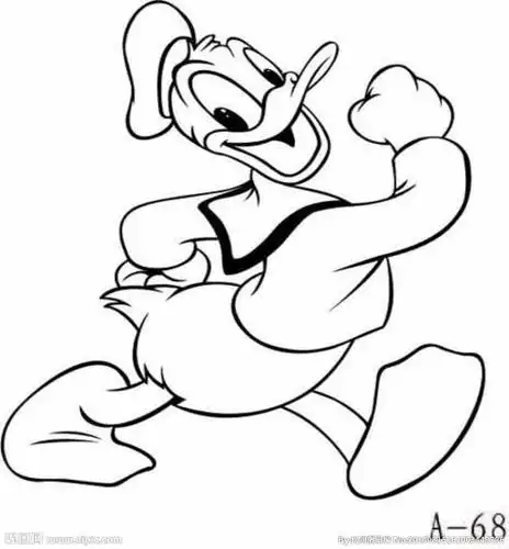 唐老鸭的简笔画怎么画