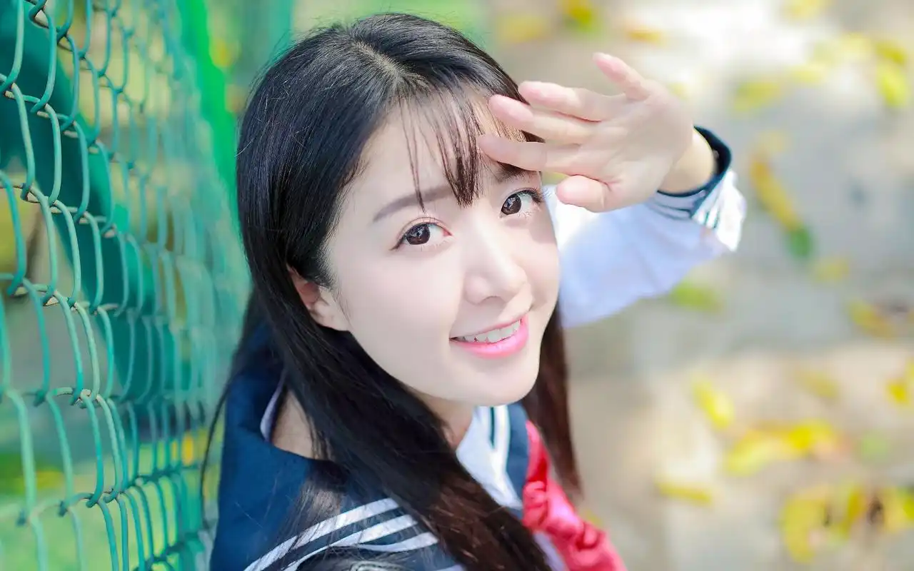 校花美女jk制服清新写真图片壁纸