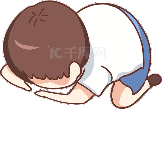 手绘愤怒表情插画