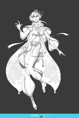 游戏原画白描大效果概括练习