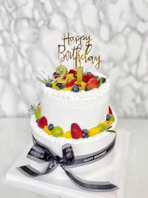 简约水果双层蛋糕