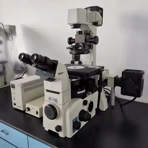 nikon尼康te2000u研究级倒置荧光显微镜光学三色显微镜生物实验