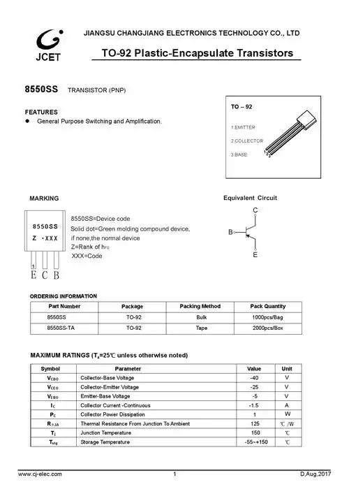 8550ss数据手册pdf下载