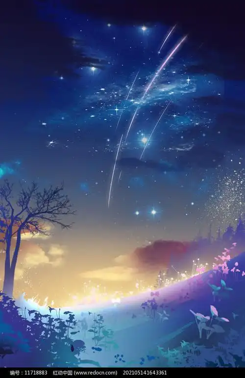 唯美星空夜景图片