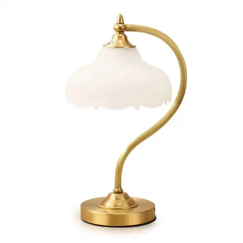 [长虹照明]美式全铜装饰台灯卧室床头灯饰美式田园复古书房温馨现代