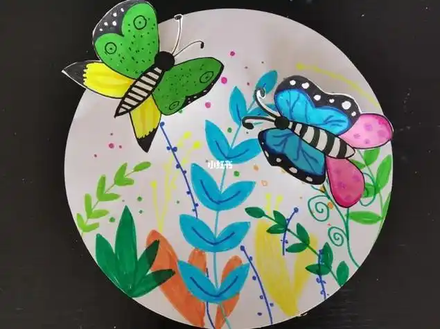 蝴蝶儿童画蝴蝶儿童画彩色