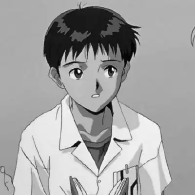 碇真嗣头像高清黑白碇真嗣微信头像