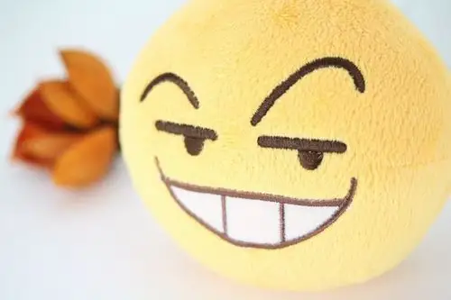 厂家定制微信qq表情毛绒公仔 可爱小黄脸毛绒玩具