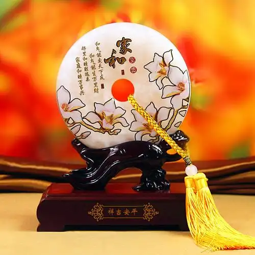 平安扣如意摆件创意高档家居客厅电视柜酒柜