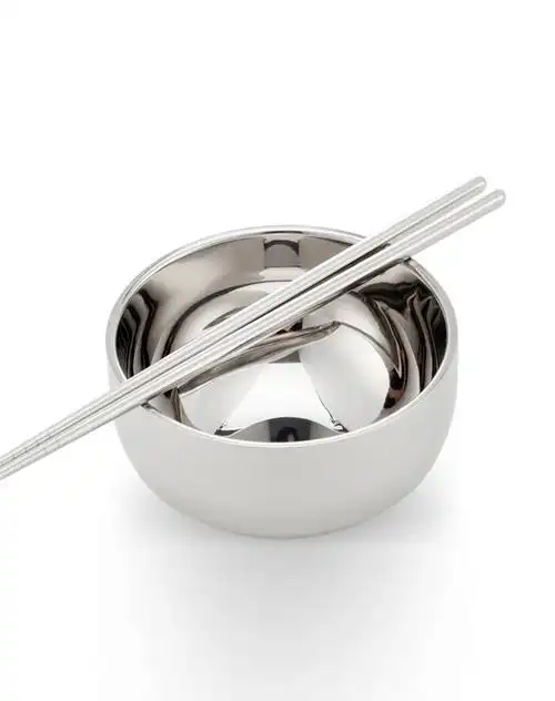精品不锈钢碗筷5个碗5双筷