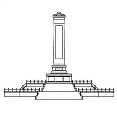 淮海烈士纪念塔简笔画
