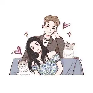 手绘头像情侣头像卡通人物形象约稿设计照片漫画结婚礼定制q版