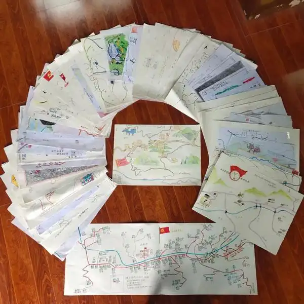 一份特殊的手绘地图承载著学生的希望