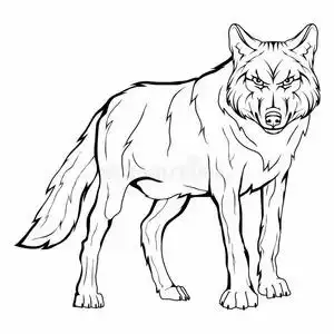 狼线条图片-狼线条素材-狼线条插画-摄图新视界