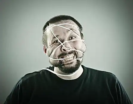 概念,头像,疯狂,男人