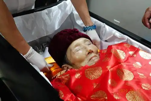 冲到里面抢拍 母亲遗容 搀扶母亲 灵柩缓慢 来到大厅 门口停留 他们