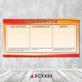 凌贵安全生产信息公示牌标志标识贴工厂仓库公告栏布告栏公示展板标贴