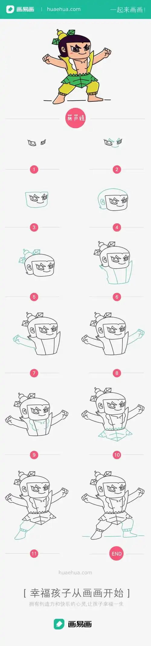 葫芦娃简笔画葫芦娃简笔画图片大全