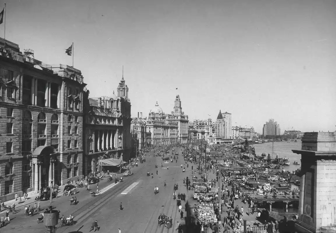 1940年代抗日战争胜利后上海街头老照片120张