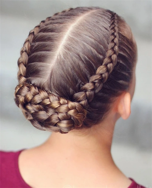 学舞蹈适合的盘发 小女孩花样盘发_儿童发型 - 美发站