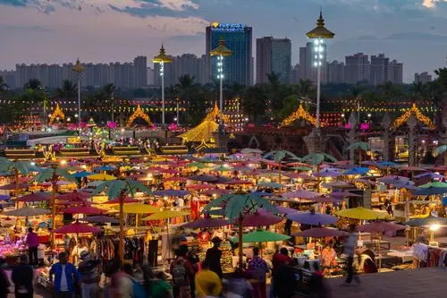 告庄夜市-版纳行漫记之四