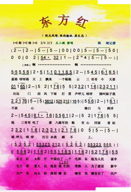 王二妮 格式: 简谱 风格: 流行类 上传时间: 2015-04-11 东方红