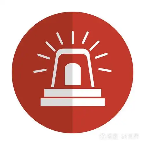 报警警笛孤立的图标