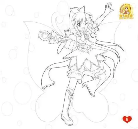 巴啦啦小魔仙彩虹心石简笔画