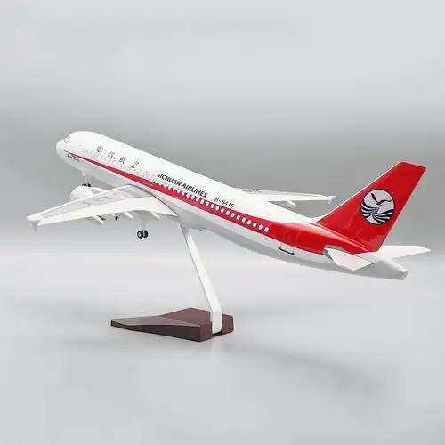 轮子带灯a319四川航空3u8633中国机长同款飞机飞机模型