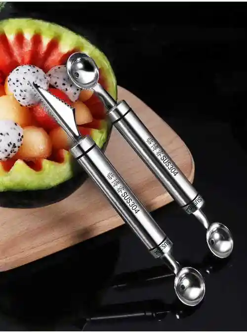 扬普瑞304不锈钢水果挖球器西瓜勺子冰淇淋球挖勺器挖水果球勺子挖球