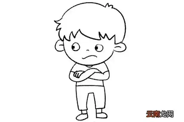 6款小男孩可爱简笔画怎么画步骤教程