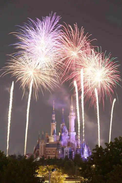 上海迪士尼焰火秀