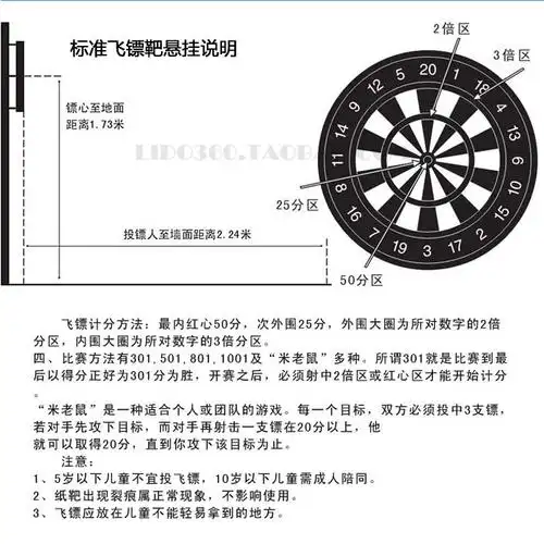 包邮专业18寸加厚双面植绒飞镖盘套装家庭娱乐练习飞镖靶赠12支镖