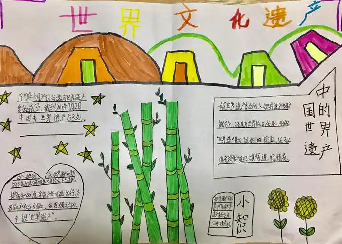 乌鲁木齐市第56中学四(4)班世界文化遗产手抄报分享
