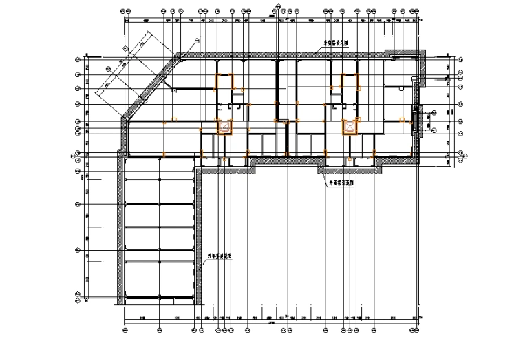 02 双排落地脚手架平面布置图
