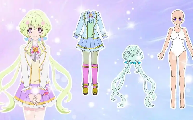 手工纸娃娃玩具:纸娃娃装扮,《偶像活动》双叶亚里亚装扮