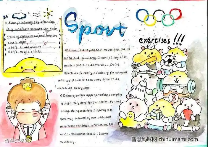 sportsandfitness主题英语手抄报10张