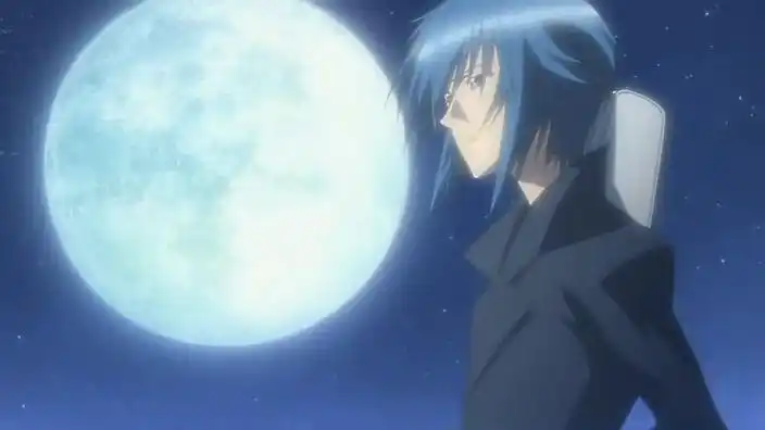 月亮背景的动漫图片