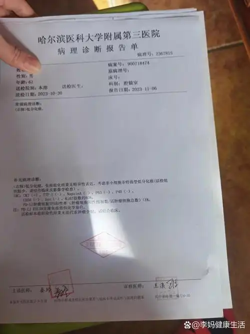 哈尔滨肿瘤医院专家说没有测出分型