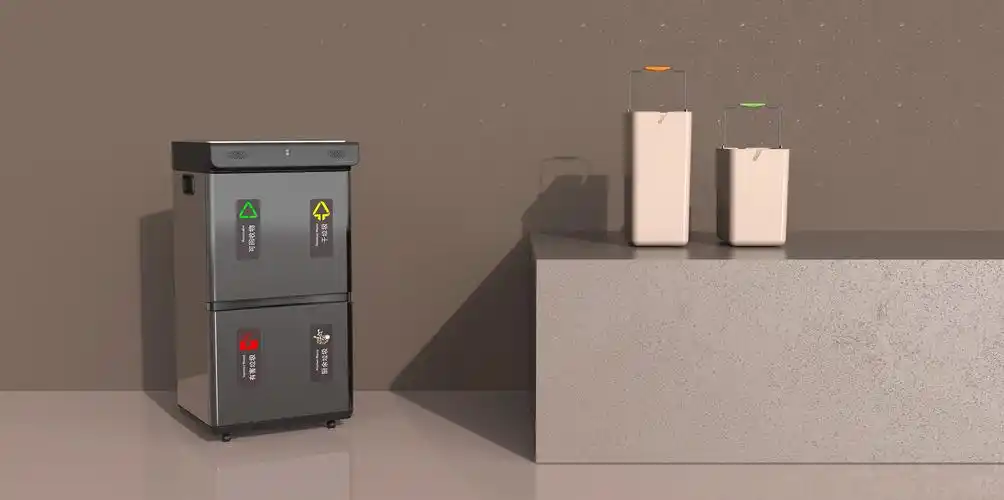 智能家庭语音分类垃圾桶,深圳工业设计-外观设计-结构设计-产品设计