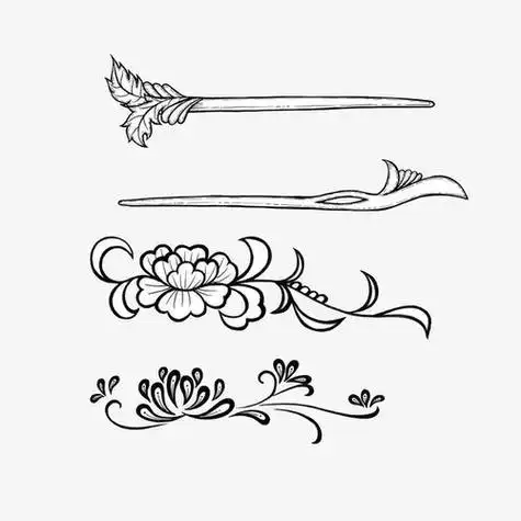 簪子的简笔画-简笔画-369作文网