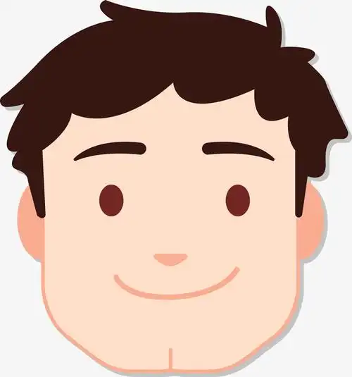 卡通开心表情矢量图