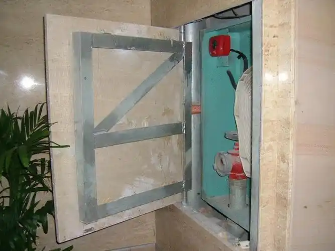 石材消防门现场照片