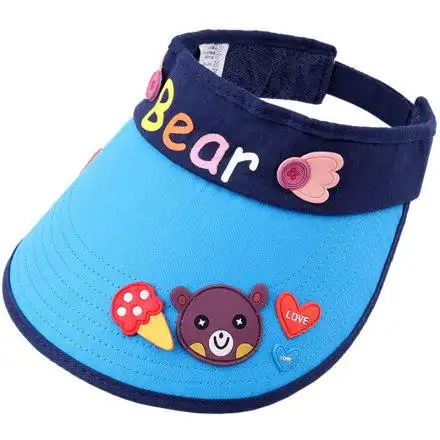 儿童太阳帽2-12岁宝宝遮阳防晒帽女童春夏季空顶帽男童潮大檐帽子